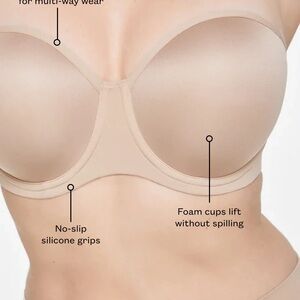 Classic Nude Strapless Bra with Removable Straps